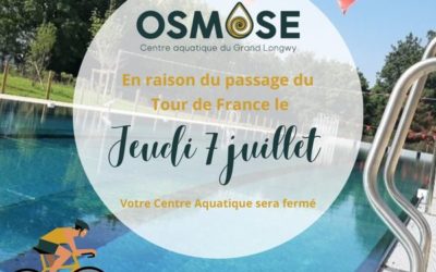 Tour de France : fermeture du Centre aquatique Osmose jeudi 7 juillet