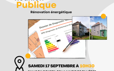 Rénovation énergétique : réunion publique samedi 17 septembre ⤵️