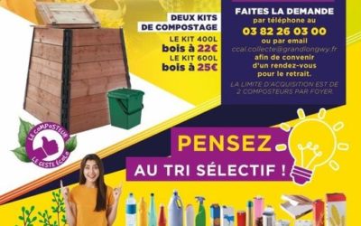 Réduction des déchets : venez acquérir votre kit de compostage auprès des services de l’agglomération du Grand Longwy.