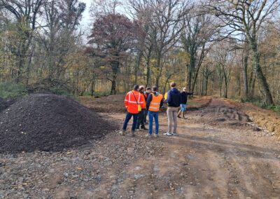 Photos travaux parcours cyclo-pédestre