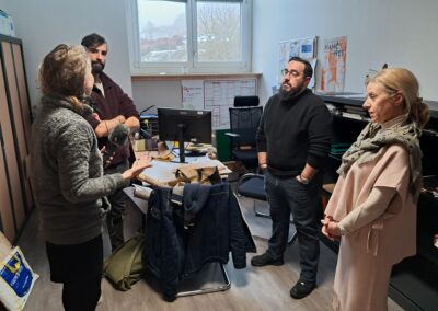 Journalistes podcast mineur polonais